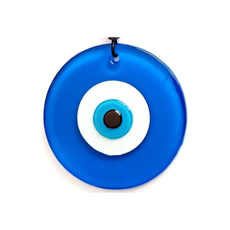 Leather Rope Nazar Beaded Blue Wall Ornament