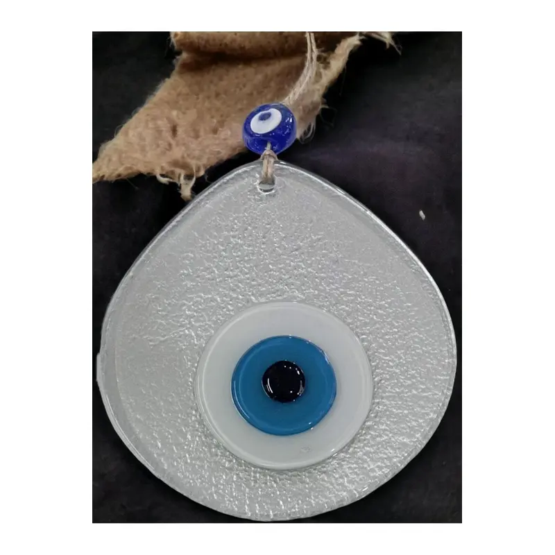 Blue Event Beaded Silver Gray Color Drop Pattern Handmade Wall Ornament