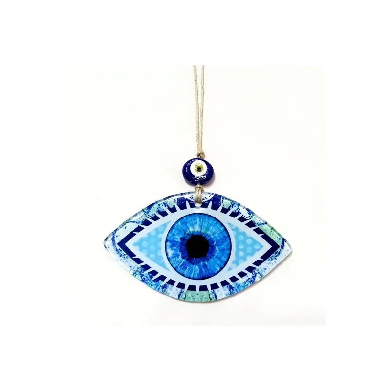 Blue Eye Model Fusion Glass Wall Ornament