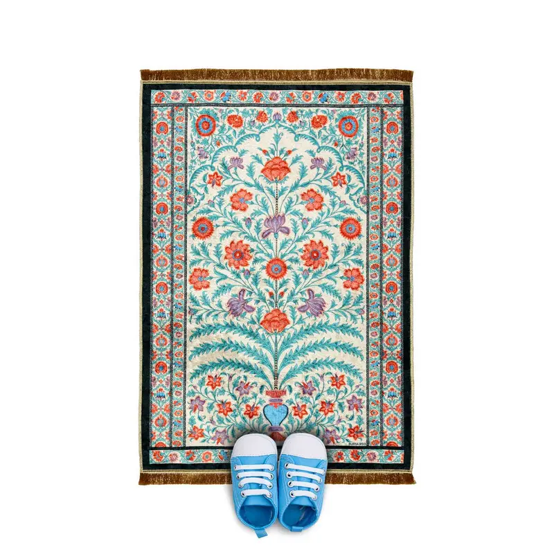 Bursa Ipek | Black Velvet Children's Prayer Rug