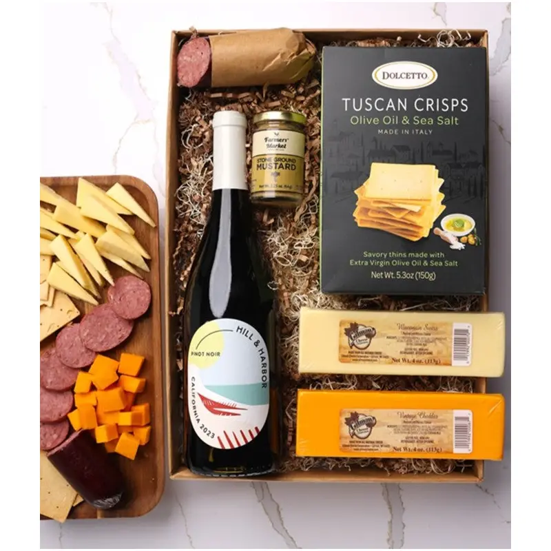 Charcuterie & Red Wine Gift Box