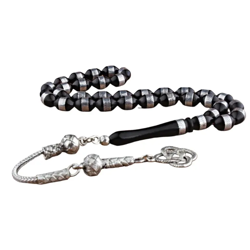 Tesbihevim | Kuka Wood Tasbih with Wrapped Metal Tassel