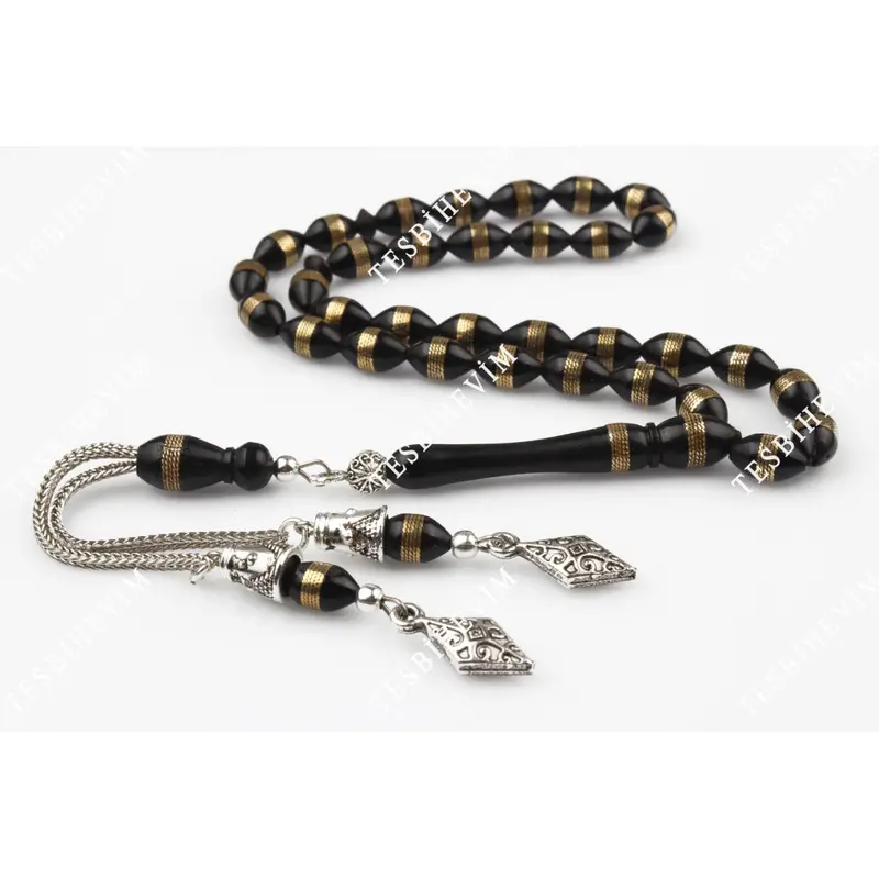 Tesbihevim | Metal Tassel Kuka Wood Tasbih