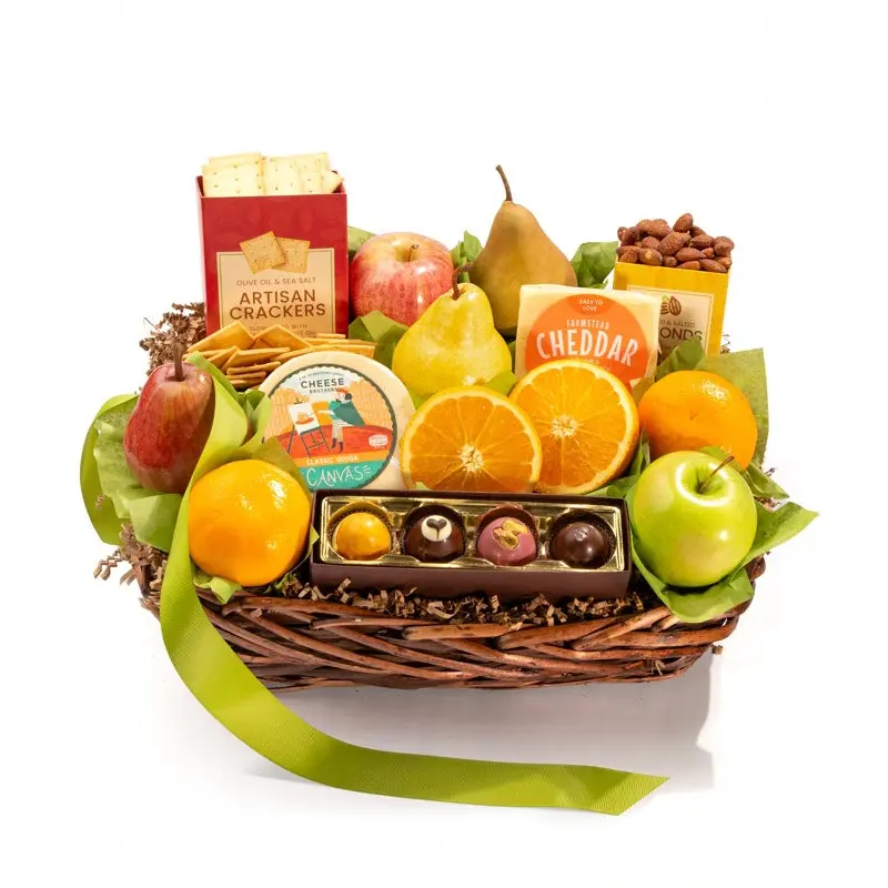 Artisan Fruit & Cheese Gift Basket