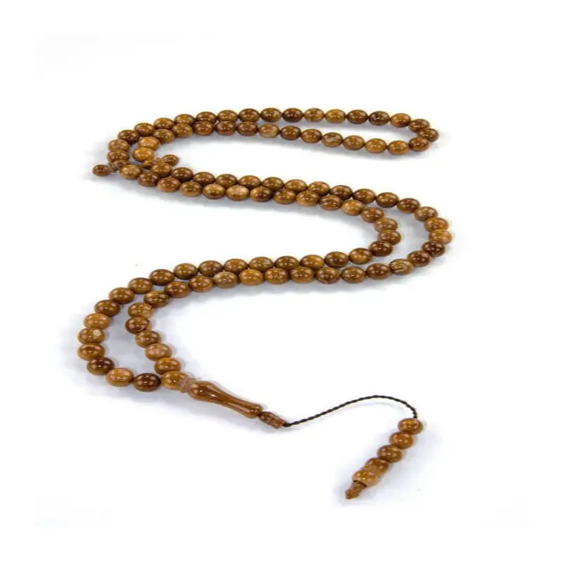 Kuka Wood Tasbih - 99 Beads - 10 mm Brown