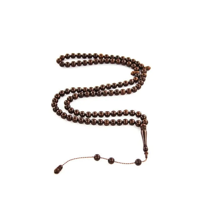 Kuka Wood Tasbih - 99 Beads - 10 mm Dark Color