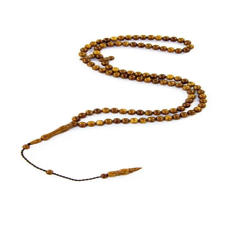 Kuka Wood Tasbih - 99 Beads - 8 mm Brown