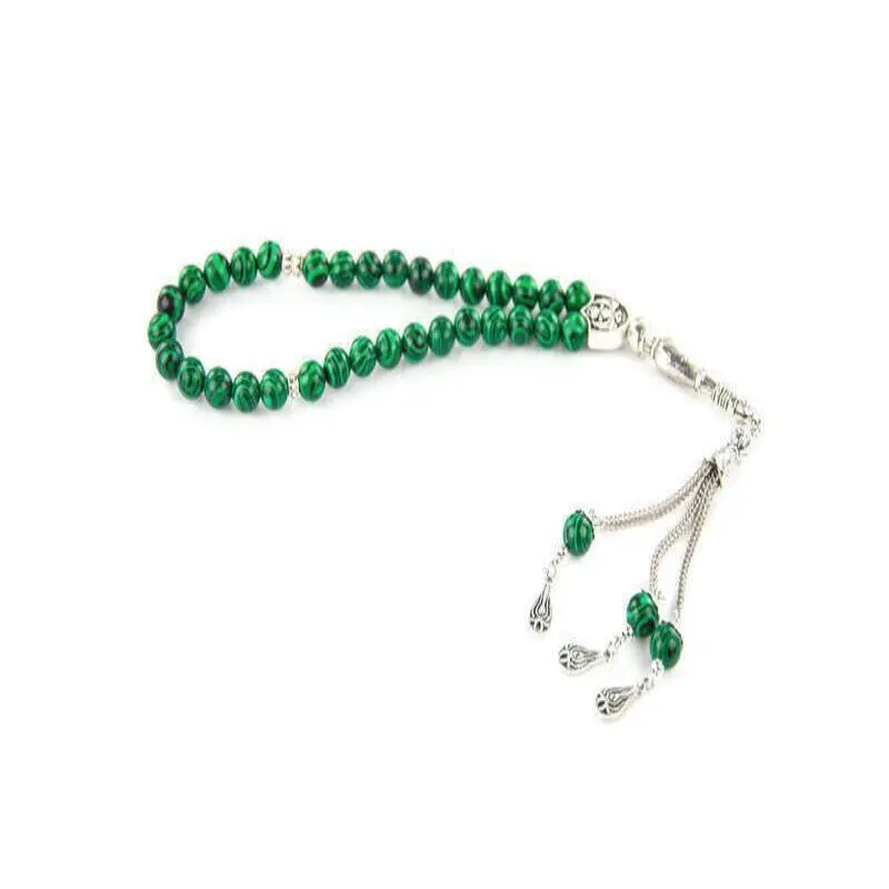 Malachite Ceyt Stone 33-Piece Tasbih