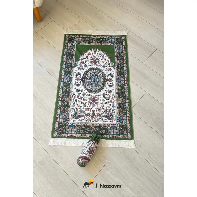 Carpet Pattern Prayer Rug (Green)