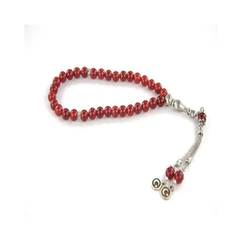 Red Agate Ceyt Stone 33 Beads Tasbih