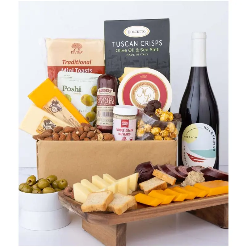 Deluxe Red Wine Charcuterie Gift Box