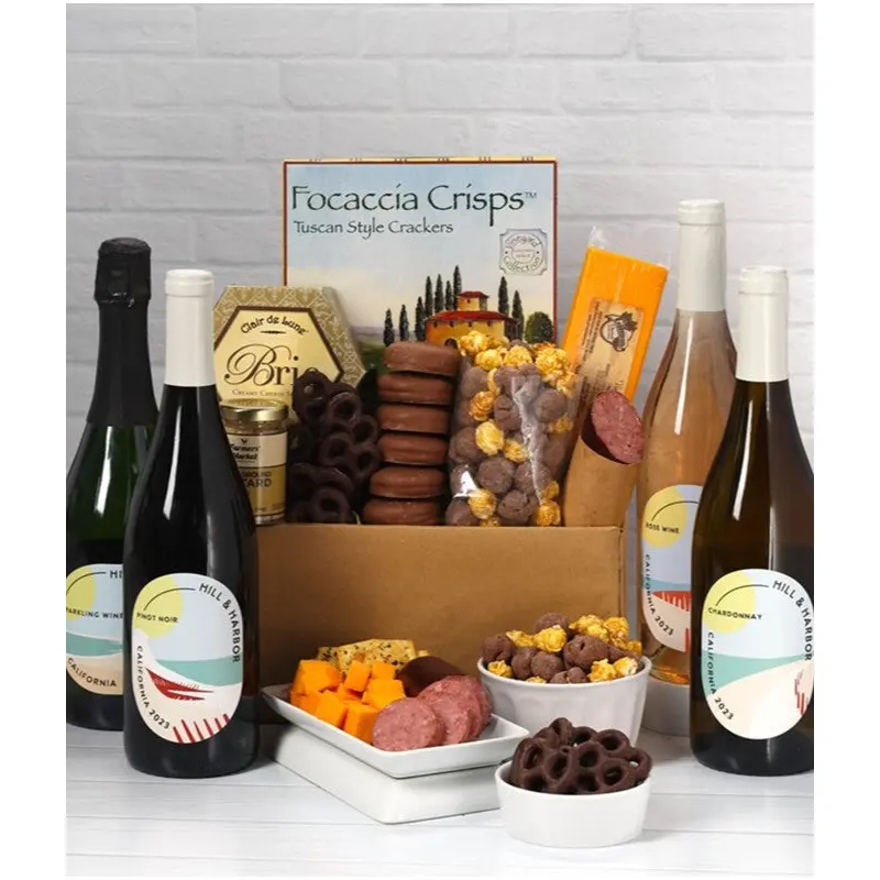 Sweet & Savory Red, White, Ros & Sparkling Wine Gourmet Gift
