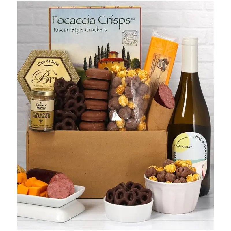 White Wine with Sweet & Savory Gift Box