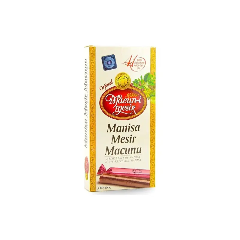 Authentic Manisa Mesir Macunu | Macun-i Mesir Ottoman Herbal Paste Sticks (5 x 105g)