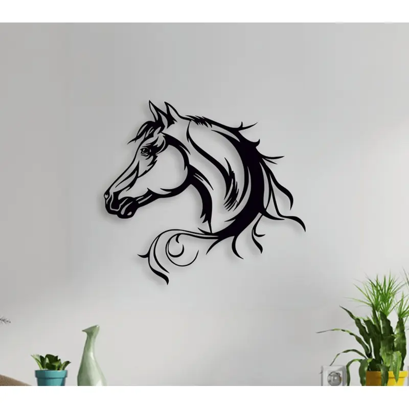 NR Dizayn | Horse Silhouette Metal Wall Art
