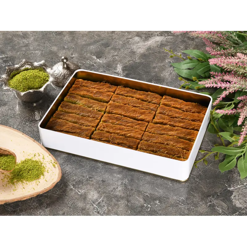 Asi | Gaziantep Pistachio Burma Kaydayif in Gift Metal Box