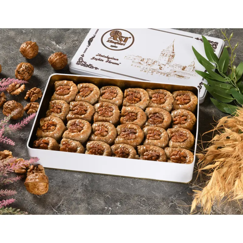 Asi | Nightingale Nest Walnut Baklava in Gift Metal Box