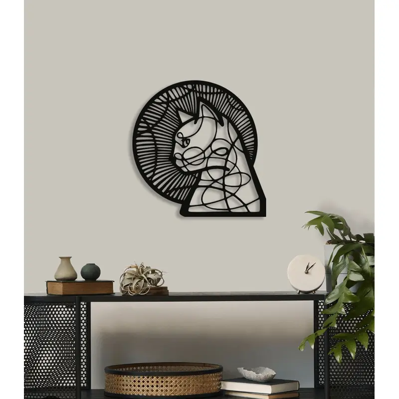 NR Dizayn | Cat Decorative Metal Wall Art