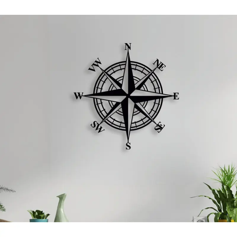 NR Dizayn | Compass Decorative Metal Wall Art