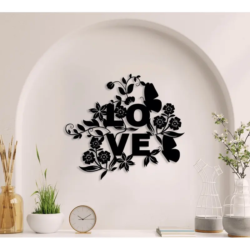NR Dizayn | Love Decorative Metal Wall Art