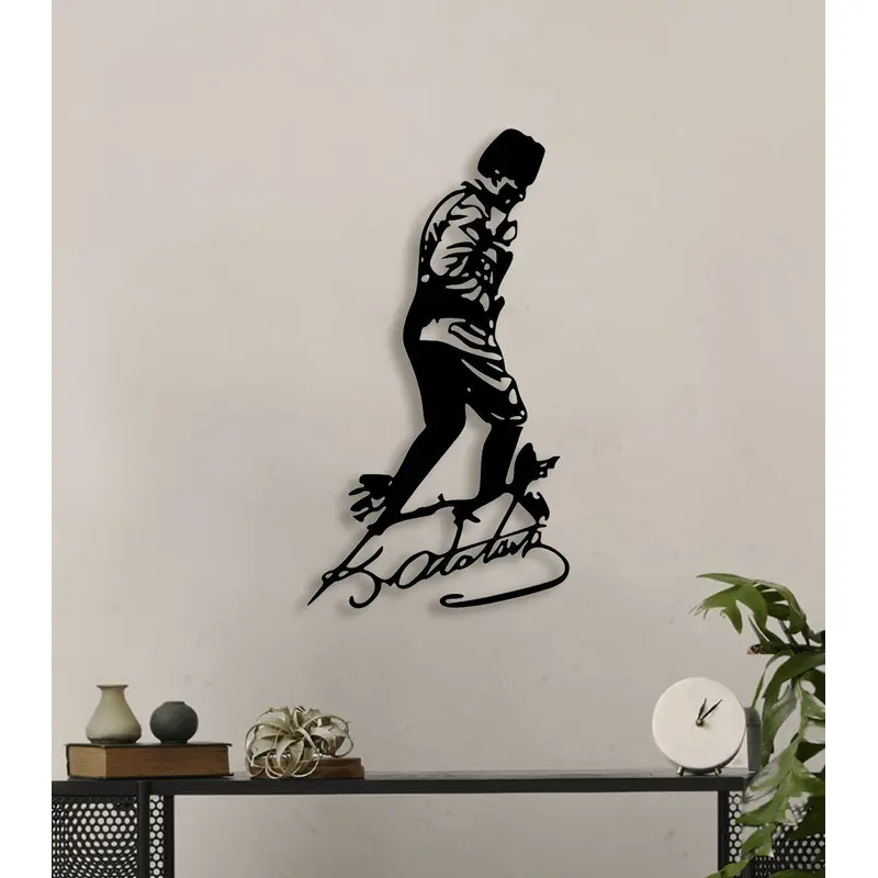 NR Dizayn | Mustafa Kemal Ataturk Decorative Metal Wall Art