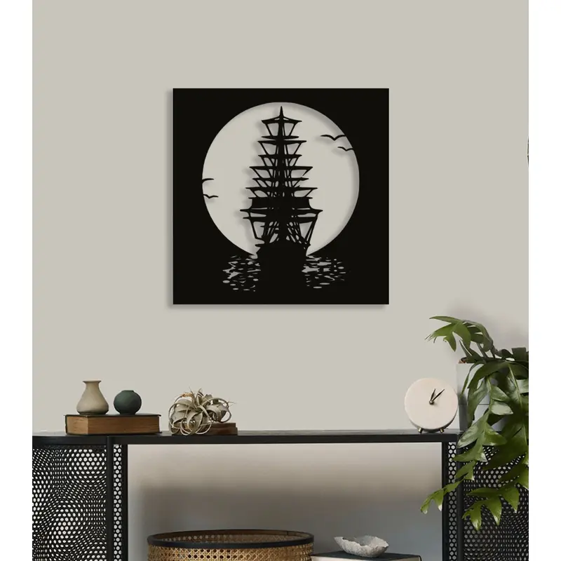 NR Dizayn | Ship Decorative Metal Wall Art