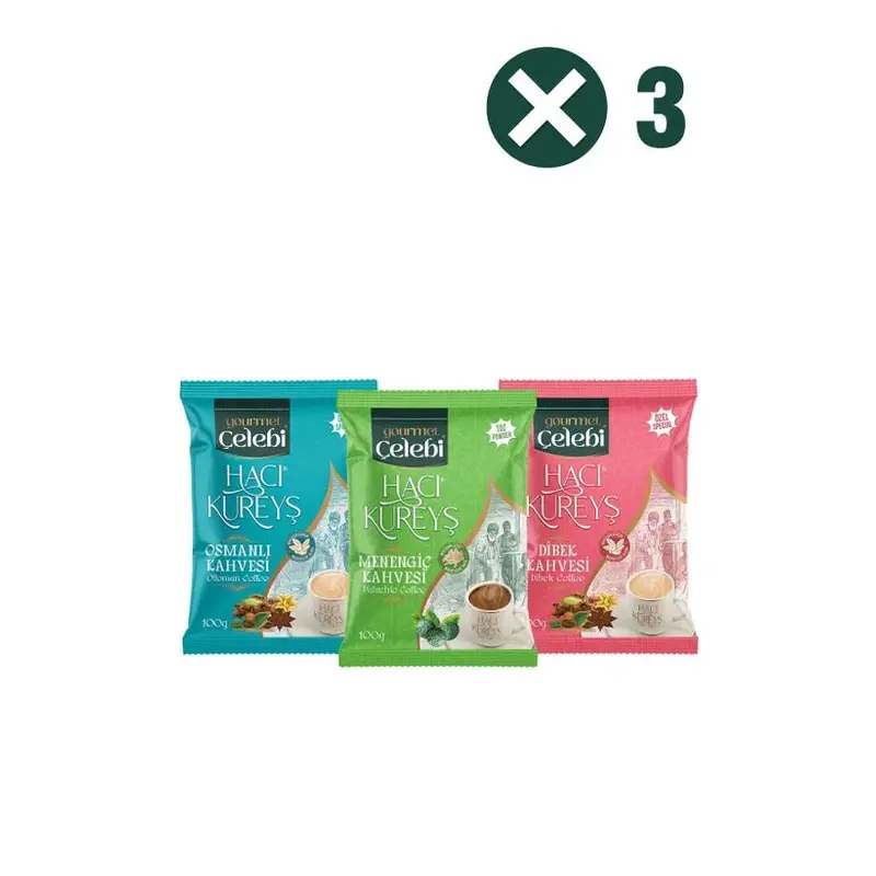 Celebioglu | Turkish Coffee - Pack of 3 (Dibek, Ottoman, Menengic)