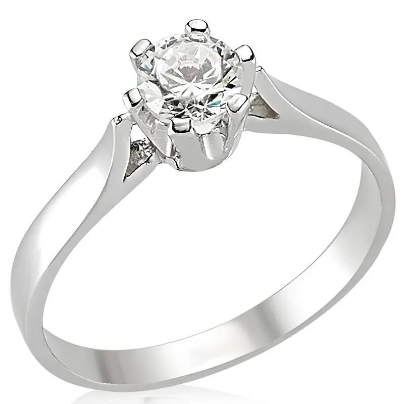 925 Sterling Silver Classic Solitaire Ring | Timeless Elegance for Her, Wife, Mother | Perfect Valentine's Day Gift