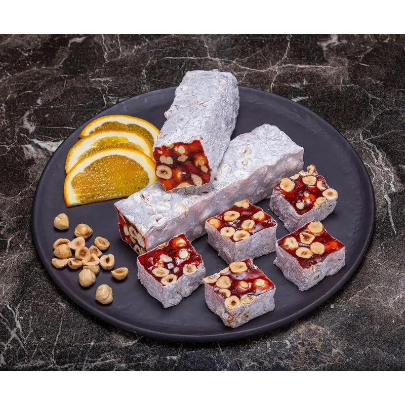 Hafiz Mustafa 1864 | Turkish Delight with Orange Hazelnut Croquant (1 kg)