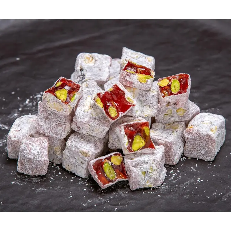 Hafiz Mustafa 1864 | Turkish Delight with Rose Petals and Double Pistachio (1 kg)
