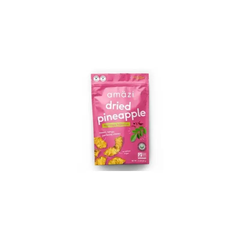 Amazi - 'Moringa Hibiscus' Dried Pineapple (65G)