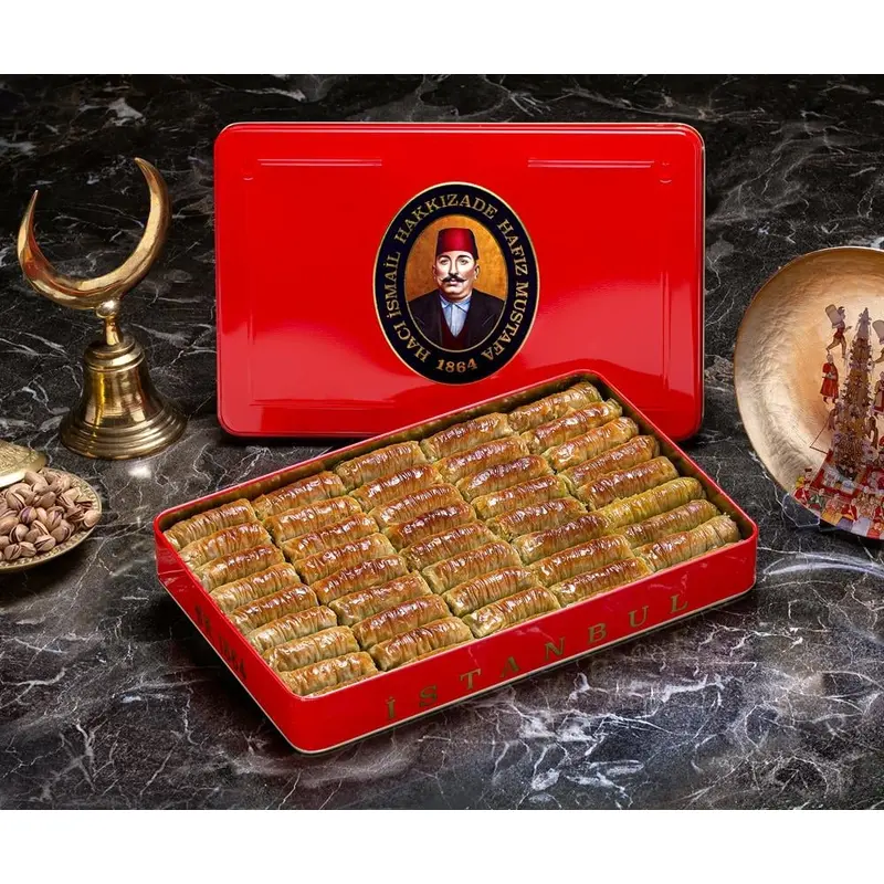 Hafiz Mustafa | Pistachio Yellow Twist Baklava (Extra Large Box)