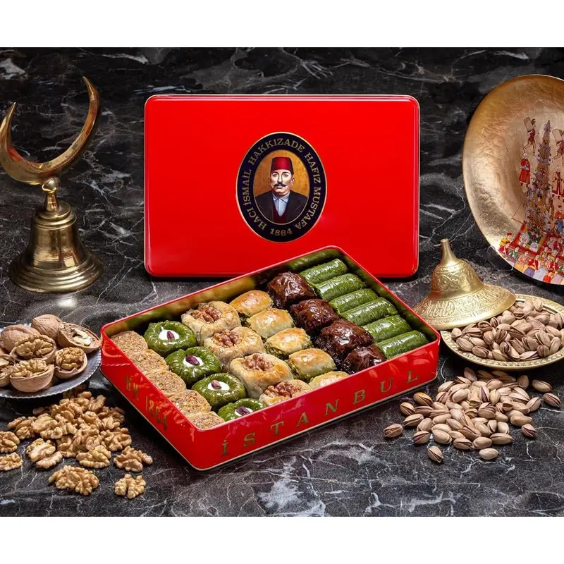 Hafiz Mustafa | Premium Pistachio Walnut Baklava Assortment (Medium Box)