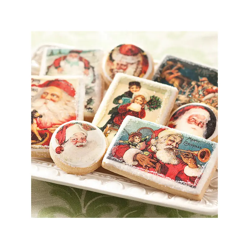 Nostalgic Holiday Postcard Cookies
