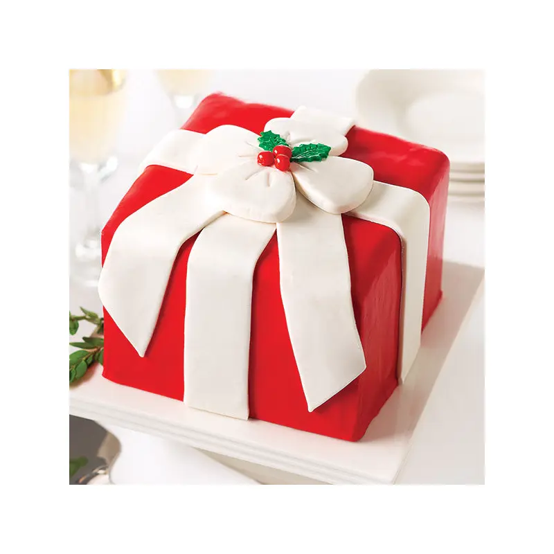 Red Present Cake