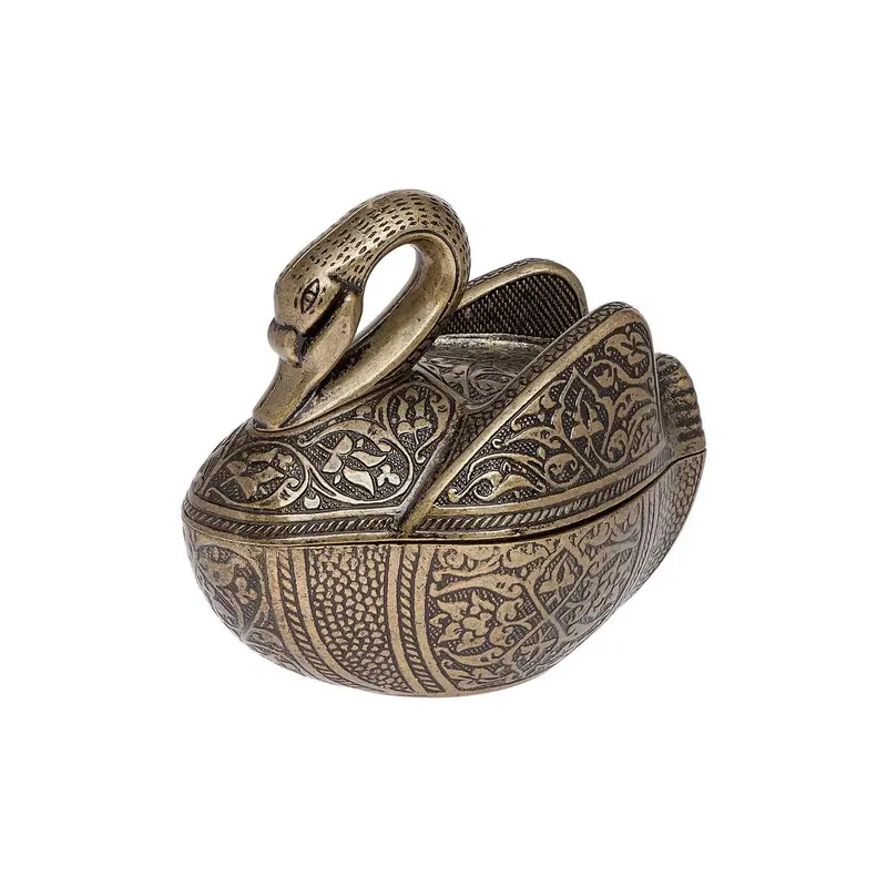 Acar | Sugar Bowl - Swan - Antique Gold