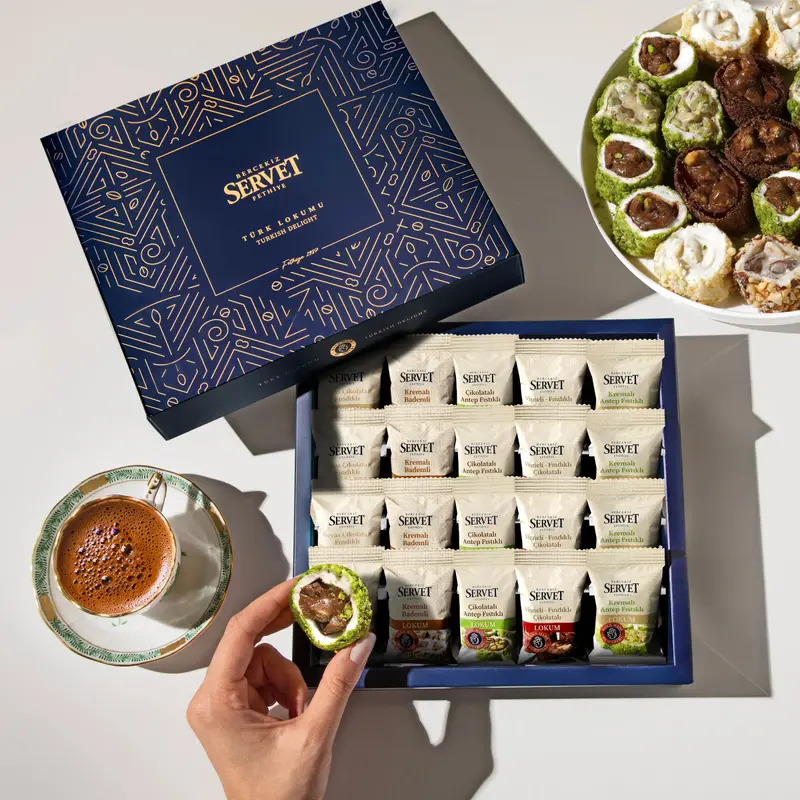 Authentic Turkish Delights Variety Pack | Individually Wrapped Lokum Assortment (20g, 20 Pieces) for Gourmet Gifting & Wholesale