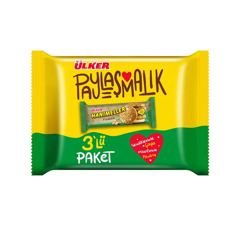 Ulker | Hanimeller Cookies with Hazelnut 3x82g
