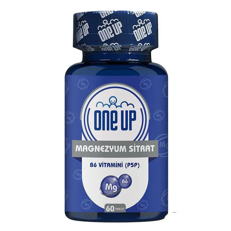 Magnesium Citrate & Vitamin B6 (P5P) for Muscle, Energy & Nerve Support - 60 Tablets