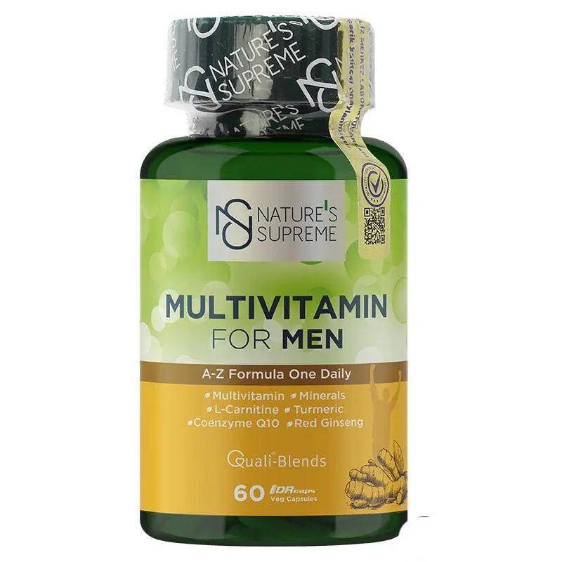 Men's Daily Multivitamin with Turmeric, CoQ10 & Ginseng  60 Vegetarian Capsules