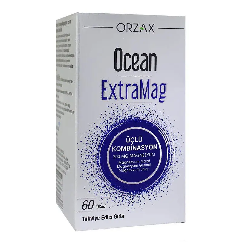 Ocean ExtraMag Triple Magnesium Complex - Muscle, Bone & Energy Support - Halal, Gluten-Free, 60 Tablets