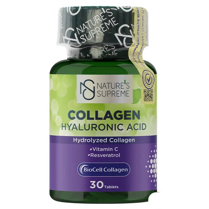 Premium BioCell Collagen & Hyaluronic Acid Supplement for Radiant Skin - 30 Tablets