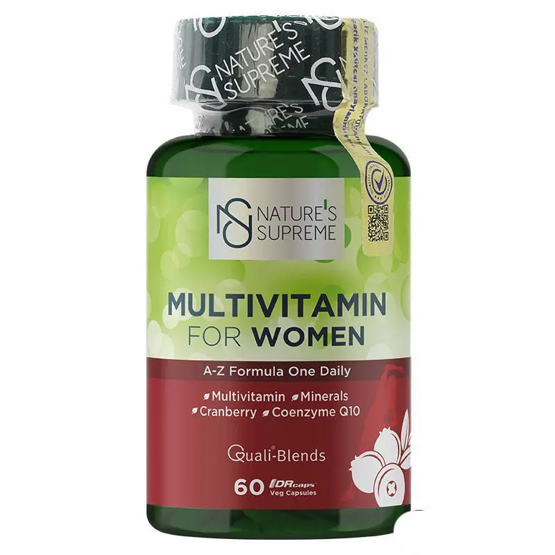 Women's Daily Multivitamin with CoQ10 & Cranberry - 60 Capsules for Comprehensive Wellness