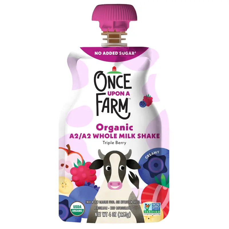 A2/A2 Whole Milk Shake Triple Berry