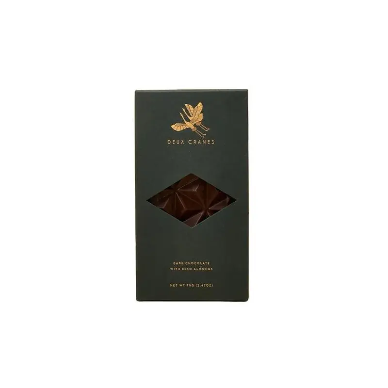 Deux Cranes - Dark Chocolate w/ Miso Almonds (84G)