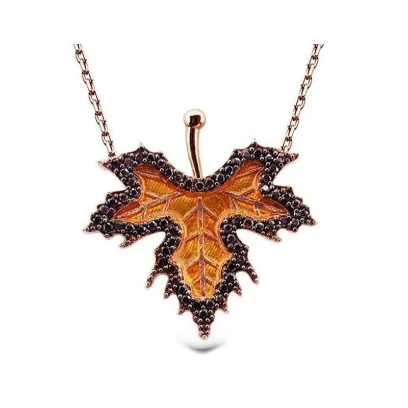 925 Sterling Silver Sycamore Leaf Necklace for Women | Delicate Nature-Inspired Leaf Pendant | Elegant Gift for Her