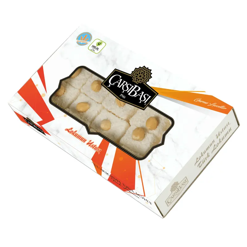 Carsibasi Premium Gluten-Free Sultan Turkish Delight with Hazelnut - 500g Box