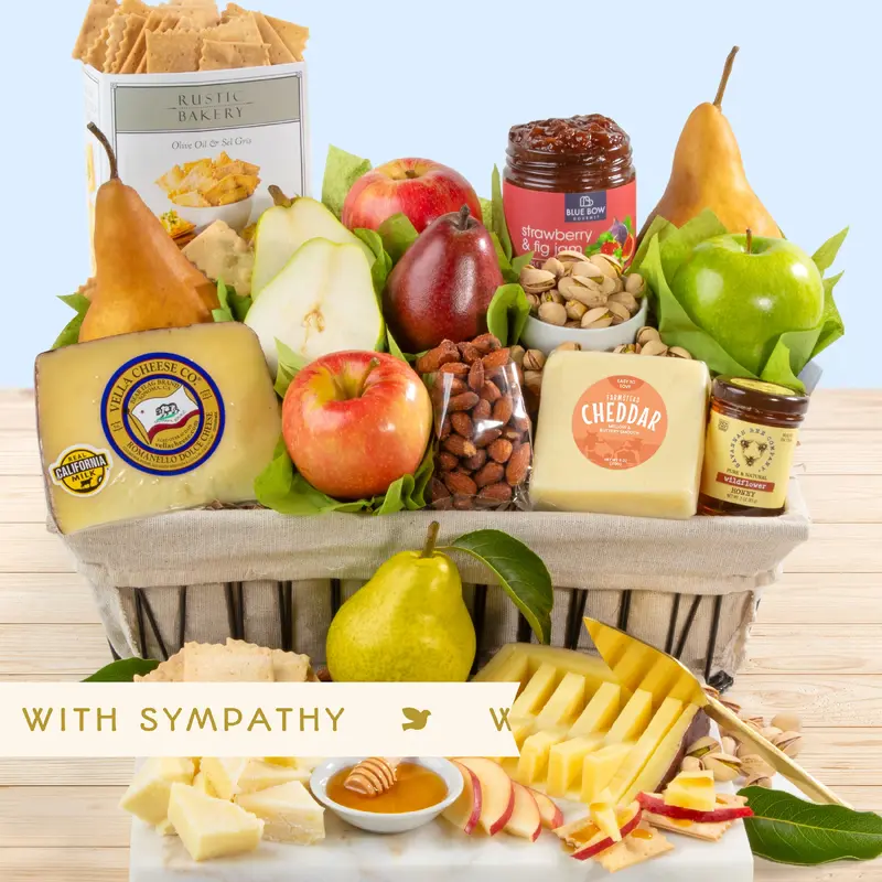 With Sympathy Farmstead Favorites Gift Basket