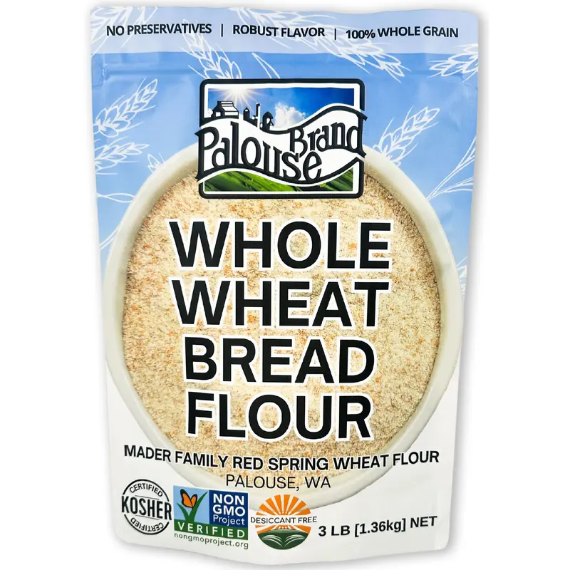 Whole Wheat Bread Flour | 3 LB | Certified Glyphosate Residue Free