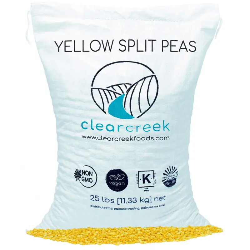Yellow Split Peas | 25 LB | Certified Glyphosate Residue Free